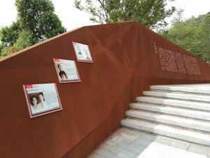 历城耐候钢挡土墙